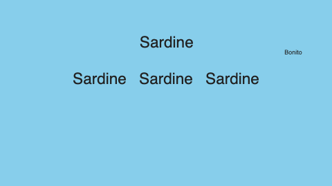 Bonito hunting sardines kanji animation